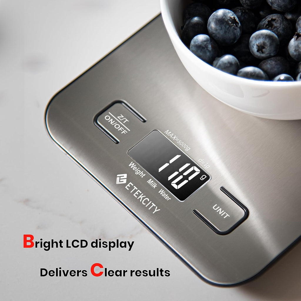 Etekcity Food Kitchen Scale 304 Stainless Steel 11lb