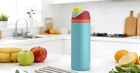 Owala FreeSip Insulated Stainless Steel Water Bottle 24 oz Denim